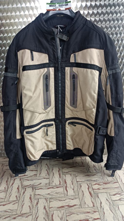 Giubbotto Moto Strada Turismo HEBO cordura nero-beige goretex tg.2XL