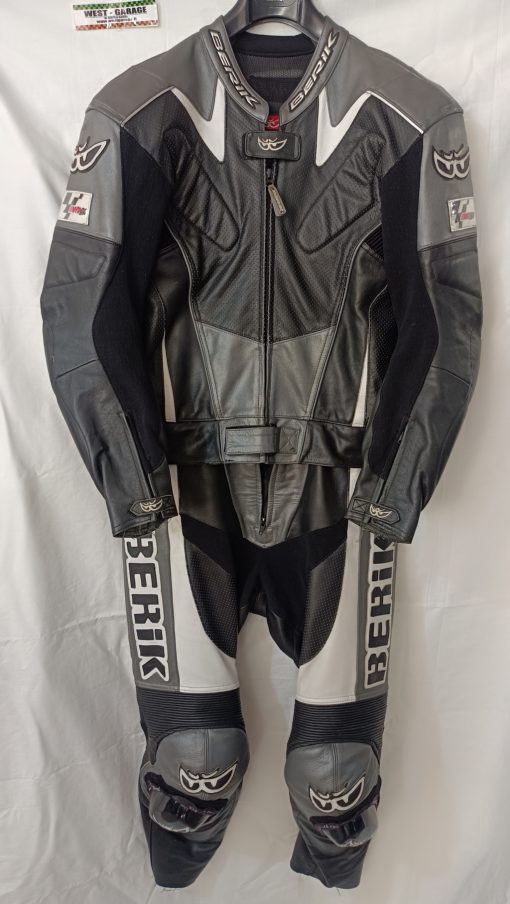 Tuta Moto Strada divisibile pelle BERIK traforata tg 52